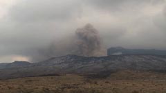 火山の噴火による大地の変化